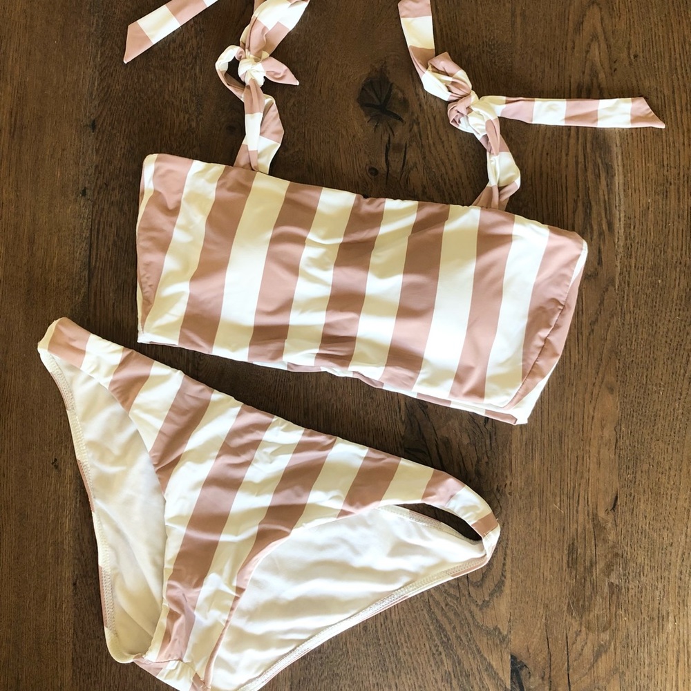 Billabong Shady Sands Two Piece Striped Swimsuit
